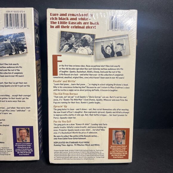 Set of 2 SEALED 1994 VHS The Little Rascals Vol 2 and 4 Remastered & Unedited - Picture 7 of 7